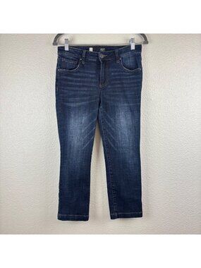 ✨3/$30 Kut From The Kloth 4 Lauren Crop Straight Leg Jeans Women Dark Wash Denim